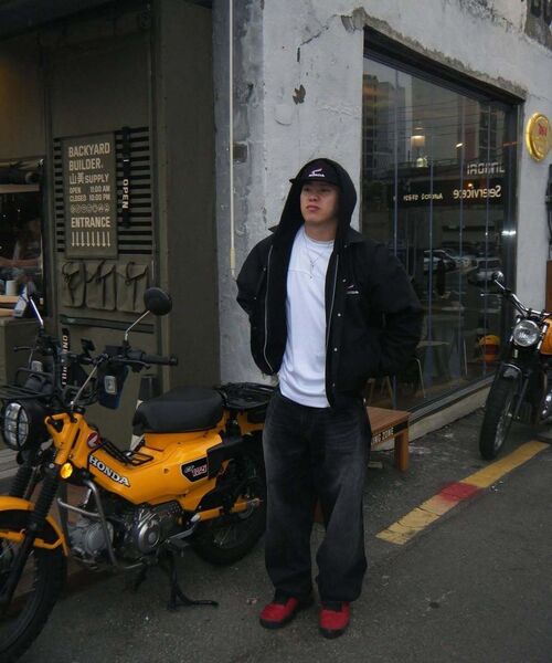 PHYPS MOTORCYCLE（フィップスモーターサイクル）の「[Archive line] Wing Logo Coach Jacket_Black（ナイロンジャケット・レディース・その他・SMALL/MEDIUM/LARGE/X-LARGE）」の13枚目の写真