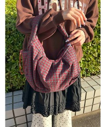 WC（ダブル シー）の「チェックパディングバッグ（ショルダーバッグ）」