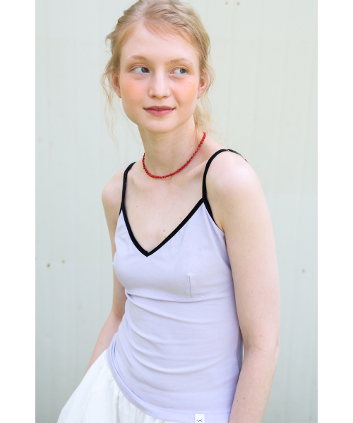 POEV(ポエブ)の「Velvet Strap Sleeveless Top - Lavender(Tシャツ/カットソー・レディース・その他・FREE)」の2枚目の写真