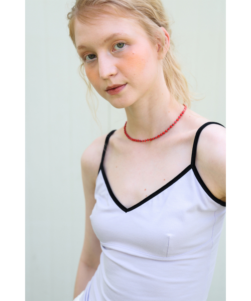 POEV(ポエブ)の「Velvet Strap Sleeveless Top - Lavender(Tシャツ/カットソー・レディース・その他・FREE)」の4枚目の写真