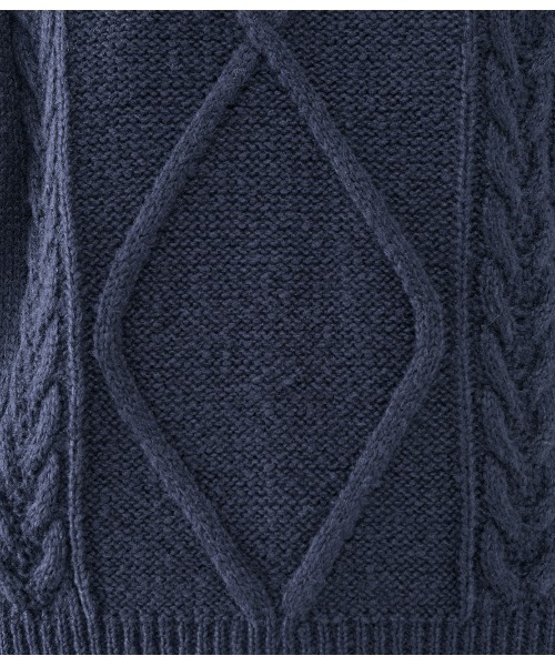 PEACH JOHN（ピーチジョン）の「モヘヤ調ケーブルニット（ニット/セーター・レディース・ネイビー/ピンク/グレイッシュベージュ・ONE SIZE）」の15枚目の写真