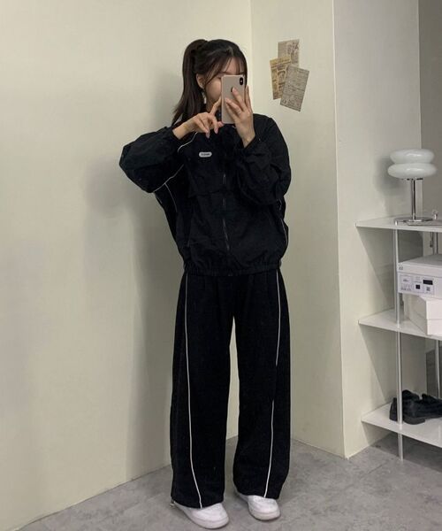 GRAYBLVD(グレイブラバット)の「バスツパイピングウィンドブレーカー (ブラック)(ナイロンジャケット・レディース・その他・MEDIUM/LARGE)」の11枚目の写真