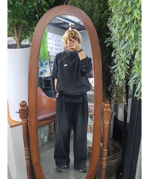GRAYBLVD(グレイブラバット)の「バスツパイピングウィンドブレーカー (ブラック)(ナイロンジャケット・レディース・その他・MEDIUM/LARGE)」の3枚目の写真