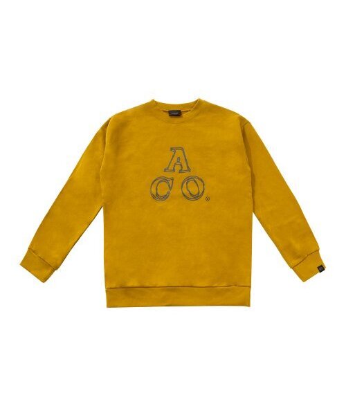 APOSTROPHE COMMA(アポストロフィコンマ)の「ACOロゴスウェットシャツ(オリーブ/チャコール)(スウェット・レディース・オリーブ・LARGE/MEDIUM)」の3枚目の写真