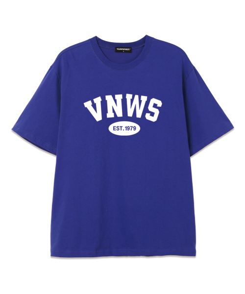 VANNWORKS(バンワークス)の「VNWS アーチロゴ オーバーサイズ 半袖Tシャツ (VS0011) ブルー/ホワイト(Tシャツ/カットソー・レディース・その他・MEDIUM/LARGE)」の1枚目の写真