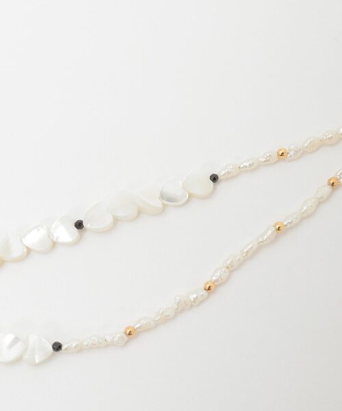 Tiara（ティアラ）の「【MIHOKO SAKAI/ミホコサカイ】ハートシェルパールネックレス（PN47）（ネックレス・レディース・ゴールド・FREE）」の4枚目の写真