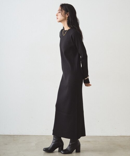 LOUNGEDRESS(ラウンジドレス)の「リブニットワンピース(ワンピース・レディース・モカ/グレー/ブラック・SMALL/MEDIUM)」の8枚目の写真