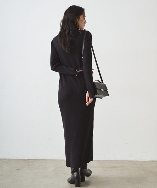 LOUNGEDRESS(ラウンジドレス)の「リブニットワンピース(ワンピース・レディース・モカ/グレー/ブラック・SMALL/MEDIUM)」の9枚目の写真