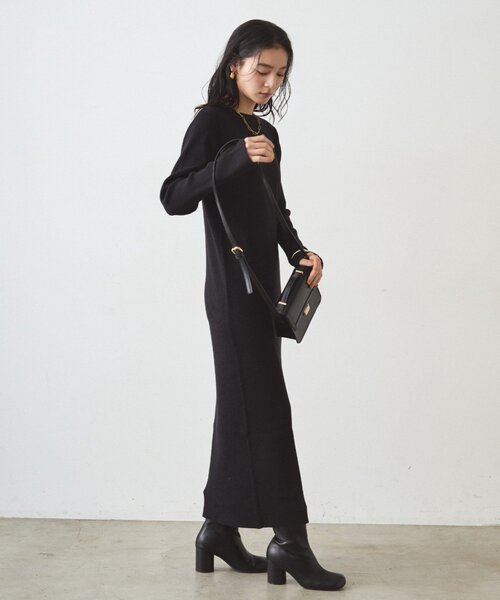 LOUNGEDRESS(ラウンジドレス)の「リブニットワンピース(ワンピース・レディース・モカ/グレー/ブラック・SMALL/MEDIUM)」の10枚目の写真