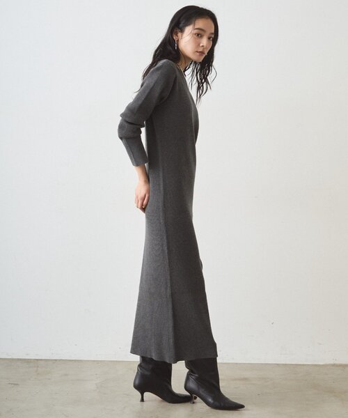 LOUNGEDRESS(ラウンジドレス)の「リブニットワンピース(ワンピース・レディース・モカ/グレー/ブラック・SMALL/MEDIUM)」の18枚目の写真