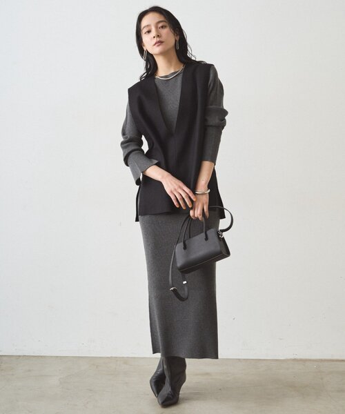 LOUNGEDRESS(ラウンジドレス)の「リブニットワンピース(ワンピース・レディース・モカ/グレー/ブラック・SMALL/MEDIUM)」の21枚目の写真