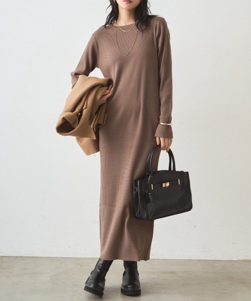 LOUNGEDRESS（ラウンジドレス）の「リブニットワンピース（ワンピース