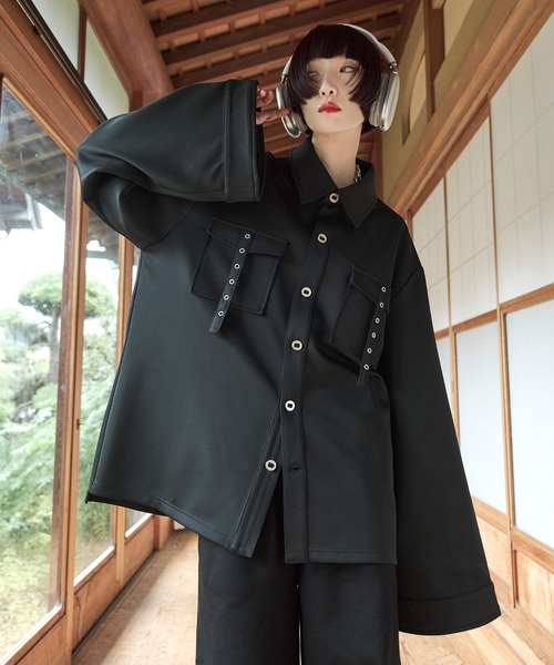 フレアスリーブパラシュートシャツ（シャツ/ブラウス）｜狐独（コドク