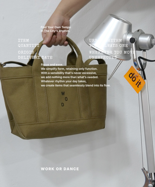 WORK OR DANCE(ワーク オア ダンス)の「003 SMALL KHAKI(メッセンジャーバッグ・レディース・その他・FREE)」の2枚目の写真