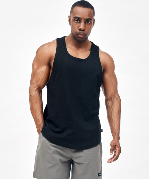 BLACK MAMBA(ブラックマンバ)の「BLACKMAMBA フィットネスノースリーブ(ブラック)(Tシャツ/カットソー・メンズ・その他・MEDIUM/LARGE/X-LARGE)」の1枚目の写真