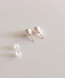 CODE.H（コード エイチ）の「(14K Gold) SW Pearl Earrings_6mm（ピアス（両耳用））」