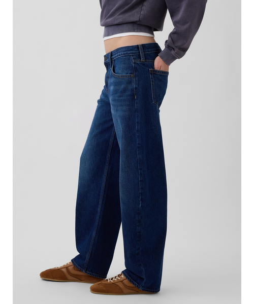 GAP（ギャップ）の「ローライズ バレルデニム（デニムパンツ・レディース・インディゴブルー・23/24/25/26/27/28/29/30）」の6枚目の写真