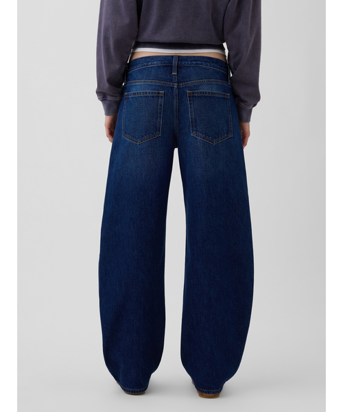 GAP（ギャップ）の「ローライズ バレルデニム（デニムパンツ・レディース・インディゴブルー・23/24/25/26/27/28/29/30）」の7枚目の写真