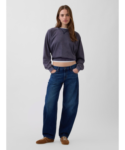 GAP（ギャップ）の「ローライズ バレルデニム（デニムパンツ・レディース・インディゴブルー・23/24/25/26/27/28/29/30）」の2枚目の写真