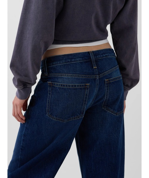 GAP（ギャップ）の「ローライズ バレルデニム（デニムパンツ・レディース・インディゴブルー・23/24/25/26/27/28/29/30）」の4枚目の写真