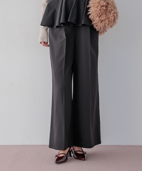 BAYFLOW（ベイフロー）の「[スタイルアップが叶う]ペプラムオールインワン（つなぎ/オールインワン・レディース・ブラック/カーキ・FREE）」の20枚目の写真