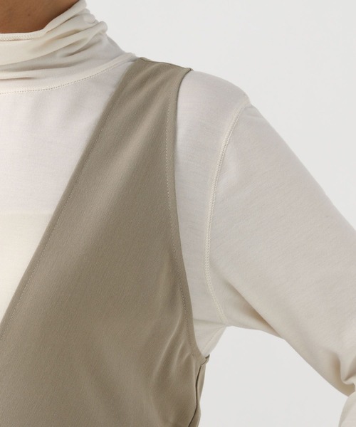 BAYFLOW（ベイフロー）の「[スタイルアップが叶う]ペプラムオールインワン（つなぎ/オールインワン・レディース・ブラック/カーキ・FREE）」の8枚目の写真