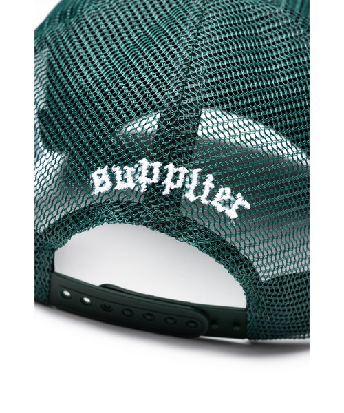 SUPPLIER（サプライヤー）の「メッシュキャップ｜Cross Leather Patch Mesh Cap｜SUPPLIER（キャップ・メンズ・グリーン・FREE）」の7枚目の写真