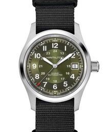 HAMILTON（ハミルトン）の「HAMILTON [ハミルトン] 腕時計 Khaki Field （カーキ フィールド）  オート 自動巻き 38MM グリーン×ブラック（アナログ腕時計）」