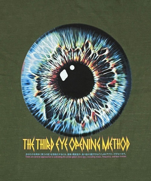 DIET BUTCHER SLIM SKIN（ダイエットブッチャースリムスキン）の「DIET BUTCHER SLIM SKIN / THE 3rd EYE BALL / ダイエットブッチャースリムスキン（Tシャツ/カットソー・メンズ・チャコールグレー/オリーブ/オレンジ・M/L/S/M）」の8枚目の写真