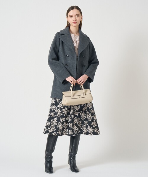 ANAYI(アナイ)の「ラムウールビーバーPコート(ピーコート・レディース・ベージュ/ブラック/チャコールグレー・36/38)」の14枚目の写真