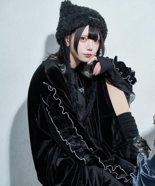 Whinny（ホワイニー）の「Whinny/【2025冬新作♪】オールウェイズシャイニングスターすぅぇ（Tシャツ/カットソー・レディース・グレー/ブルー/ブラック・FREE）」の9枚目の写真