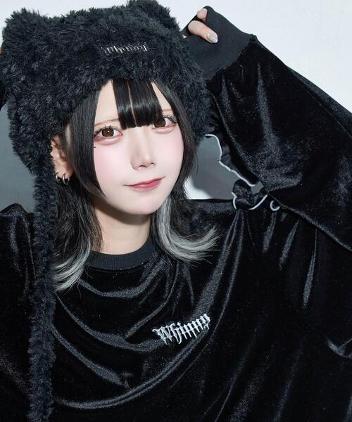 Whinny（ホワイニー）の「Whinny/【2025冬新作♪】オールウェイズシャイニングスターすぅぇ（Tシャツ/カットソー・レディース・グレー/ブルー/ブラック・FREE）」の10枚目の写真