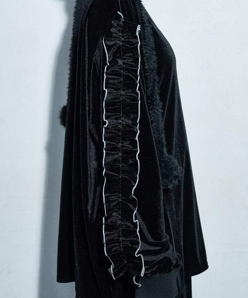 Whinny（ホワイニー）の「Whinny/【2025冬新作♪】オールウェイズシャイニングスターすぅぇ（Tシャツ/カットソー・レディース・グレー/ブルー/ブラック・FREE）」の12枚目の写真