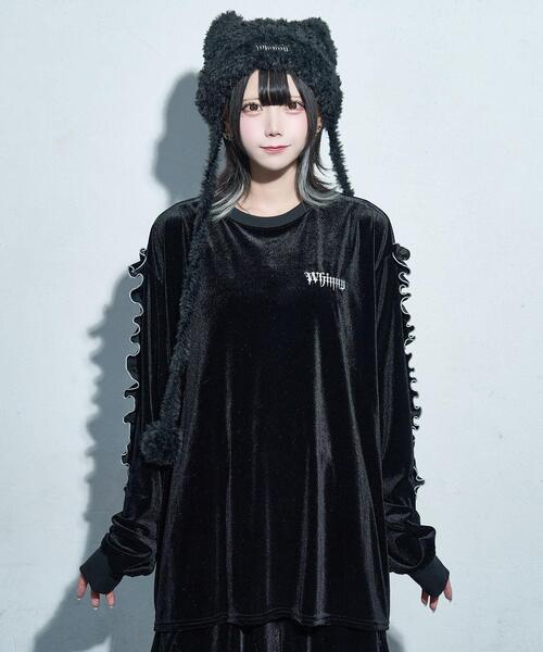 Whinny（ホワイニー）の「Whinny/【2025冬新作♪】オールウェイズシャイニングスターすぅぇ（Tシャツ/カットソー・レディース・グレー/ブルー/ブラック・FREE）」の13枚目の写真