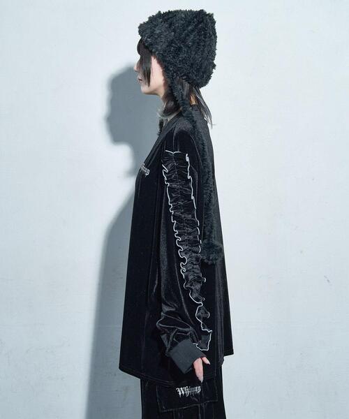 Whinny（ホワイニー）の「Whinny/【2025冬新作♪】オールウェイズシャイニングスターすぅぇ（Tシャツ/カットソー・レディース・グレー/ブルー/ブラック・FREE）」の14枚目の写真