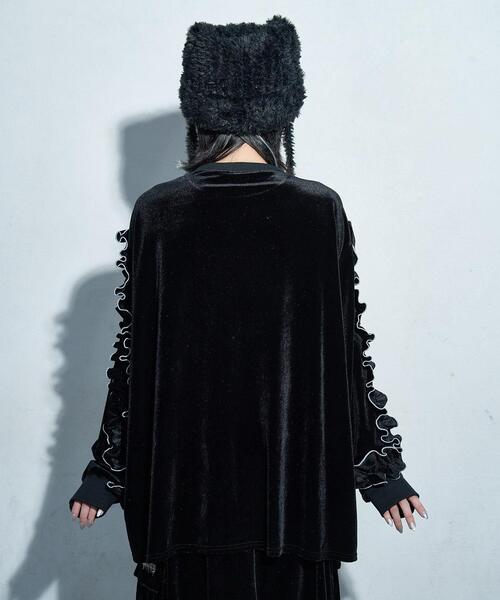 Whinny（ホワイニー）の「Whinny/【2025冬新作♪】オールウェイズシャイニングスターすぅぇ（Tシャツ/カットソー・レディース・グレー/ブルー/ブラック・FREE）」の15枚目の写真