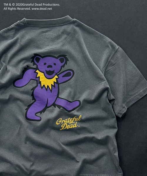 Grateful Dead（グレイトフルデッド）の「【GRATEFUL DEAD/グレイトフルデッド】ピグメント加工 オーバーサイズ Tシャツ（Tシャツ/カットソー・キッズ・ブラック/グレー系その他/ブラック系その他/ダークグリーン/チャコール/ネイビー・110/120/130/140/150/160）」の3枚目の写真