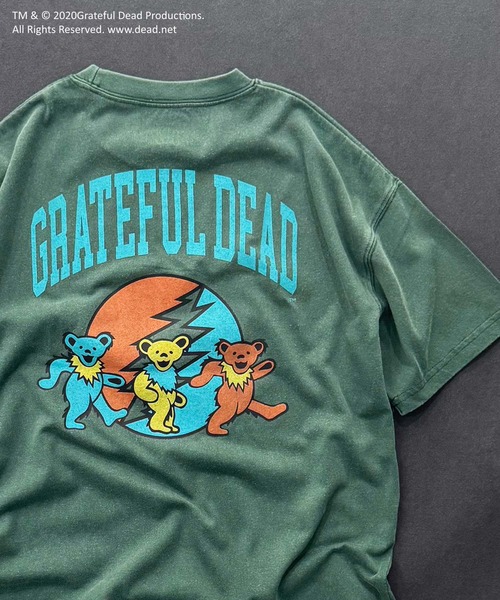 Grateful Dead（グレイトフルデッド）の「【GRATEFUL DEAD/グレイトフルデッド】ピグメント加工 オーバーサイズ Tシャツ（Tシャツ/カットソー・キッズ・ブラック/グレー系その他/ブラック系その他/ダークグリーン/チャコール/ネイビー・110/120/130/140/150/160）」の5枚目の写真