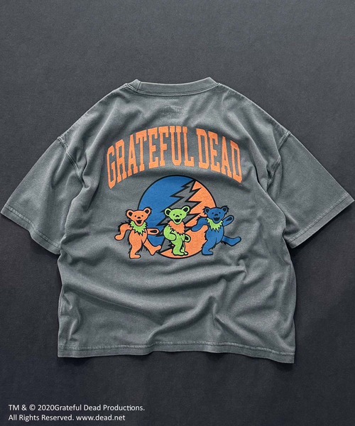 Grateful Dead（グレイトフルデッド）の「【GRATEFUL DEAD/グレイトフルデッド】ピグメント加工 オーバーサイズ Tシャツ（Tシャツ/カットソー・キッズ・ブラック/グレー系その他/ブラック系その他/ダークグリーン/チャコール/ネイビー・110/120/130/140/150/160）」の7枚目の写真