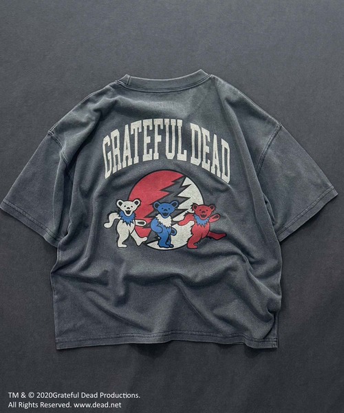 Grateful Dead（グレイトフルデッド）の「【GRATEFUL DEAD/グレイトフルデッド】ピグメント加工 オーバーサイズ Tシャツ（Tシャツ/カットソー・キッズ・ブラック/グレー系その他/ブラック系その他/ダークグリーン/チャコール/ネイビー・110/120/130/140/150/160）」の8枚目の写真