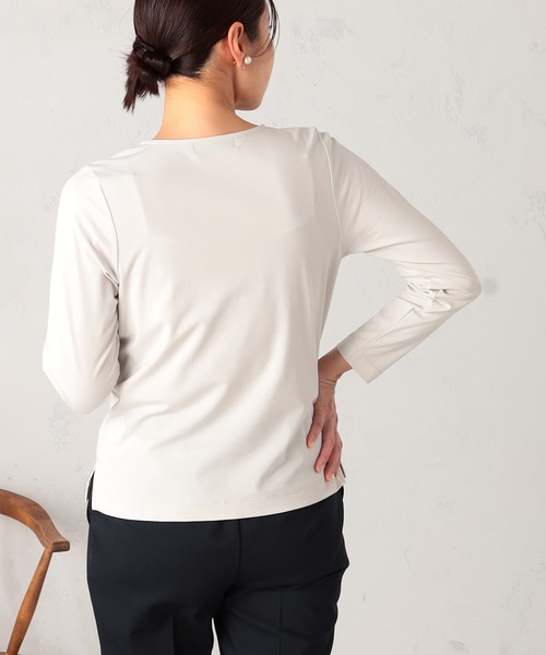 GALLORIA（ギャローリア）の「パーツ付きプルオーバー（Tシャツ/カットソー・レディース・ホワイト/ライトグリーン/ライトベージュ・L/LL/M/S）」の10枚目の写真