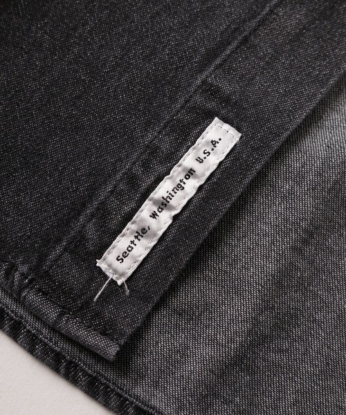 GERRY(ジェリー)の「【70】【GERRY/ジェリー】ワンポイントロゴ刺繍 デニム ボタンダウンシャツ(シャツ/ブラウス・メンズ・ネイビー/ブラック系その他/ブルー/ブラック・M/L/XL)」の10枚目の写真