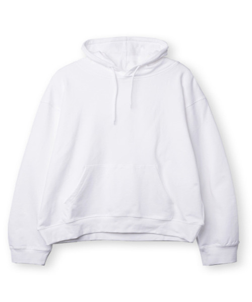 THE MAPLE SYRUP FACOTRY（メイプルシロップファクトリー）の「デイリーエアリーフード2.COL（パーカー・メンズ・ホワイト/ブルー・SMALL/MEDIUM/LARGE）」の2枚目の写真