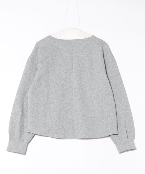Mignonjour(ミニョンジュール)の「FReePLACe/Vネック トップス X12746(Tシャツ/カットソー・レディース・グレー/アイボリー/ブラック・FREE)」の6枚目の写真