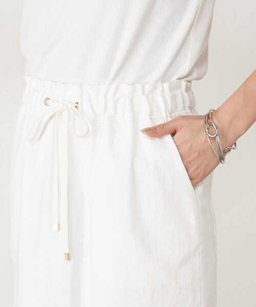 Jena espace merveilleux（ジェナ　エスパスメルヴェイユ）の「【ウエストゴム】ウエストテープメンスカート（スカート・レディース・グレー/オフホワイト/ブラック・FREE）」の18枚目の写真