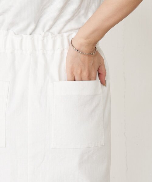 Jena espace merveilleux（ジェナ　エスパスメルヴェイユ）の「【ウエストゴム】ウエストテープメンスカート（スカート・レディース・グレー/オフホワイト/ブラック・FREE）」の19枚目の写真