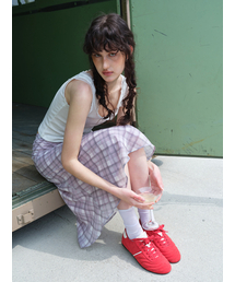 ETMON（エトモン）の「Check Midi Skirt Pink（スカート）」