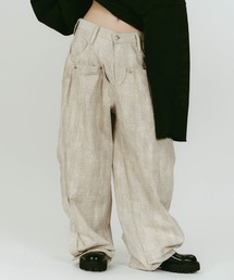 Knuth Marf（クヌースマーフ）の「【Knuth Marf】cling drape denim pants（デニムパンツ）」