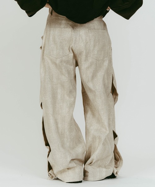 Knuth Marf(クヌースマーフ)の「【Knuth Marf】cling drape denim pants(デニムパンツ・レディース・ブラック/グレイッシュベージュ・XS/S)」の16枚目の写真