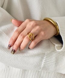 Jena espace merveilleux（ジェナ　エスパスメルヴェイユ）の「【WEB限定】ステンレス クロスリング（リング）」